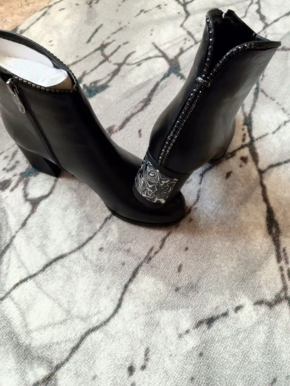 Турецкие кожаные ботинки 40 размера - Обувь (Одежда) в Москва