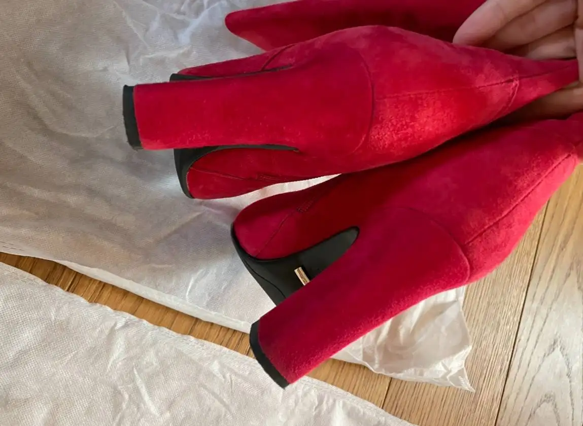 Замшевые сапоги размер 38 из Италии - Обувь (Одежда) в Москва