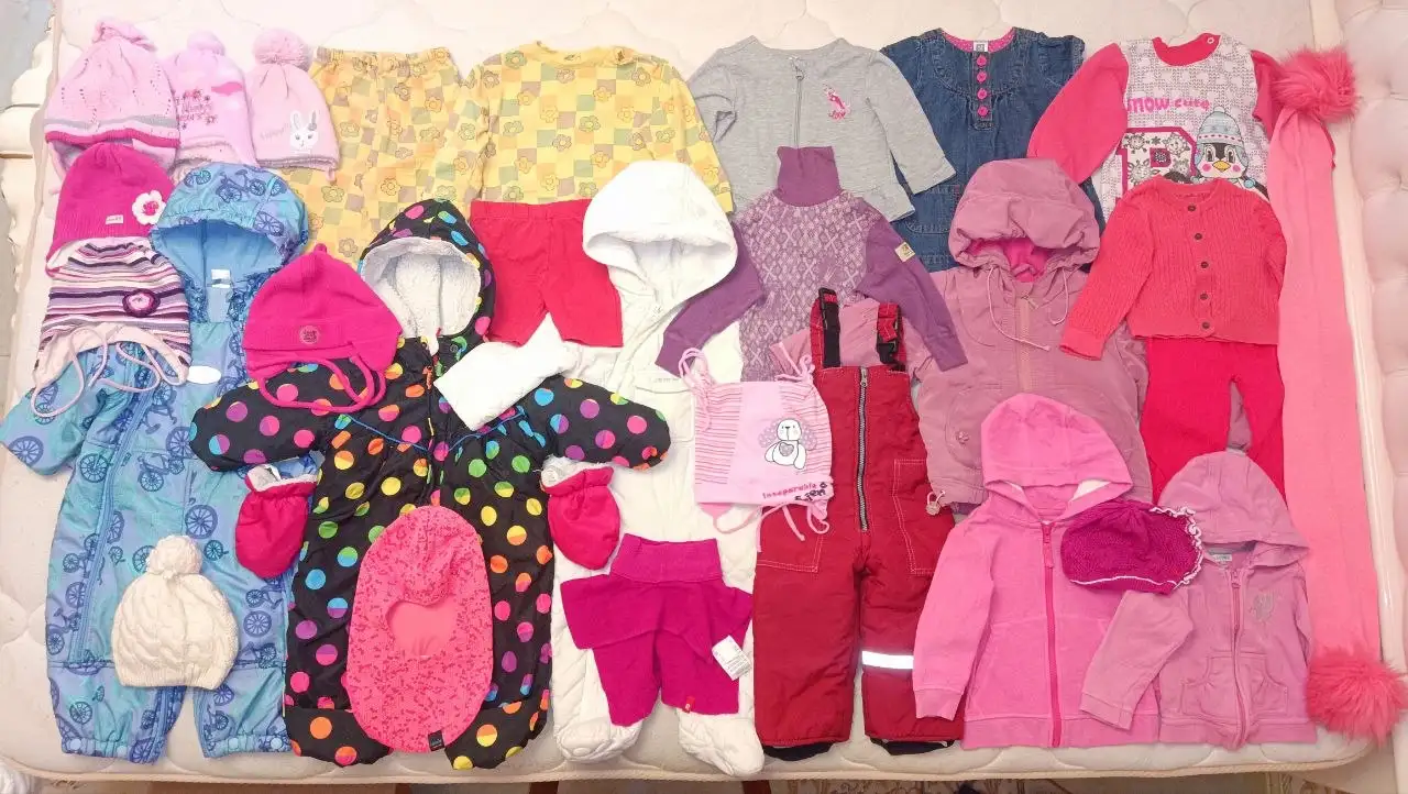 Пакет вещей на девочку до 1 года 62-68-74 см - Одежда для детей (Товары для детей) в Королёв