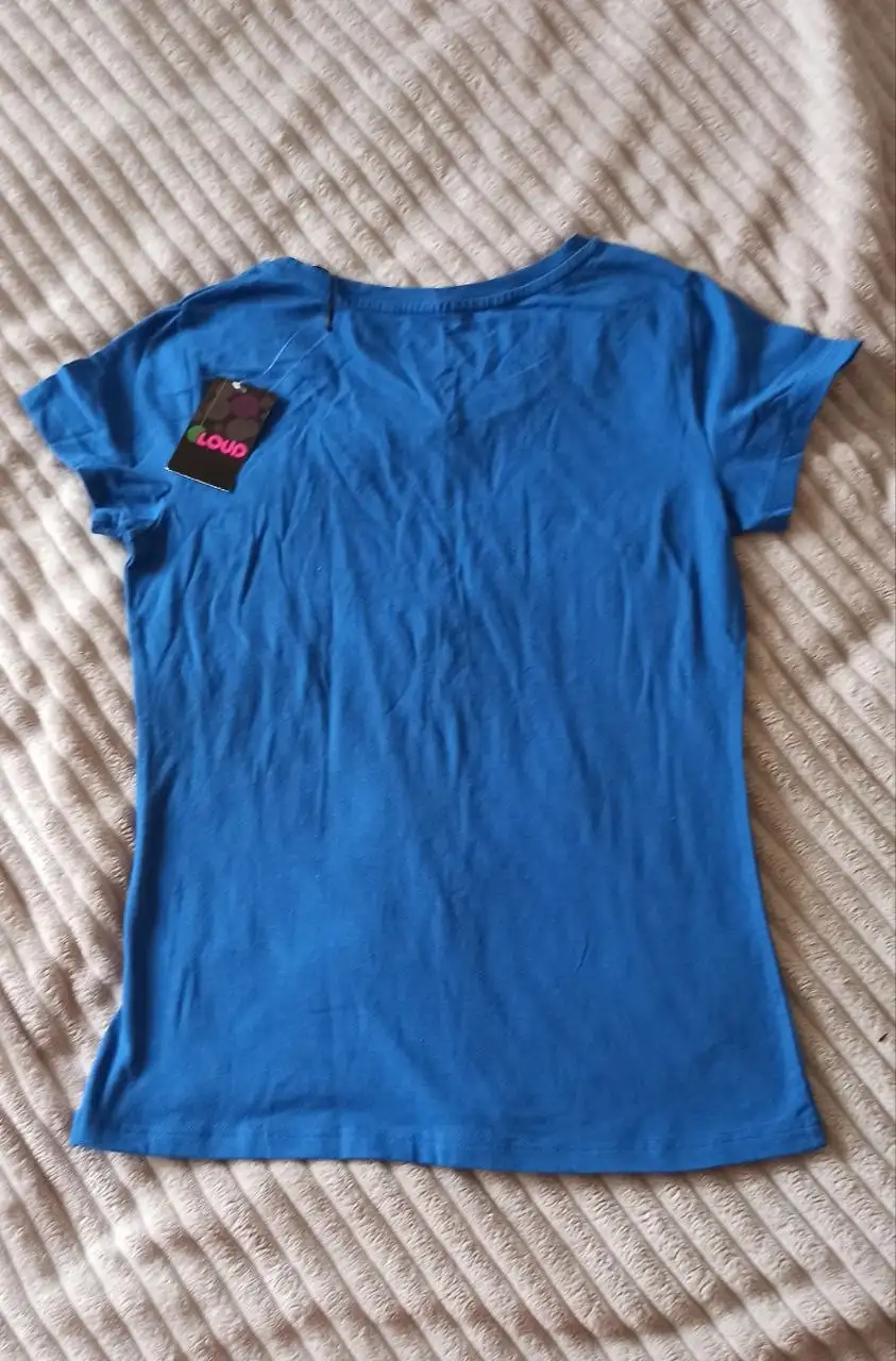 Женская футболка Modis размер 48 (L) синего цвета - Женская одежда (Одежда) в Москва