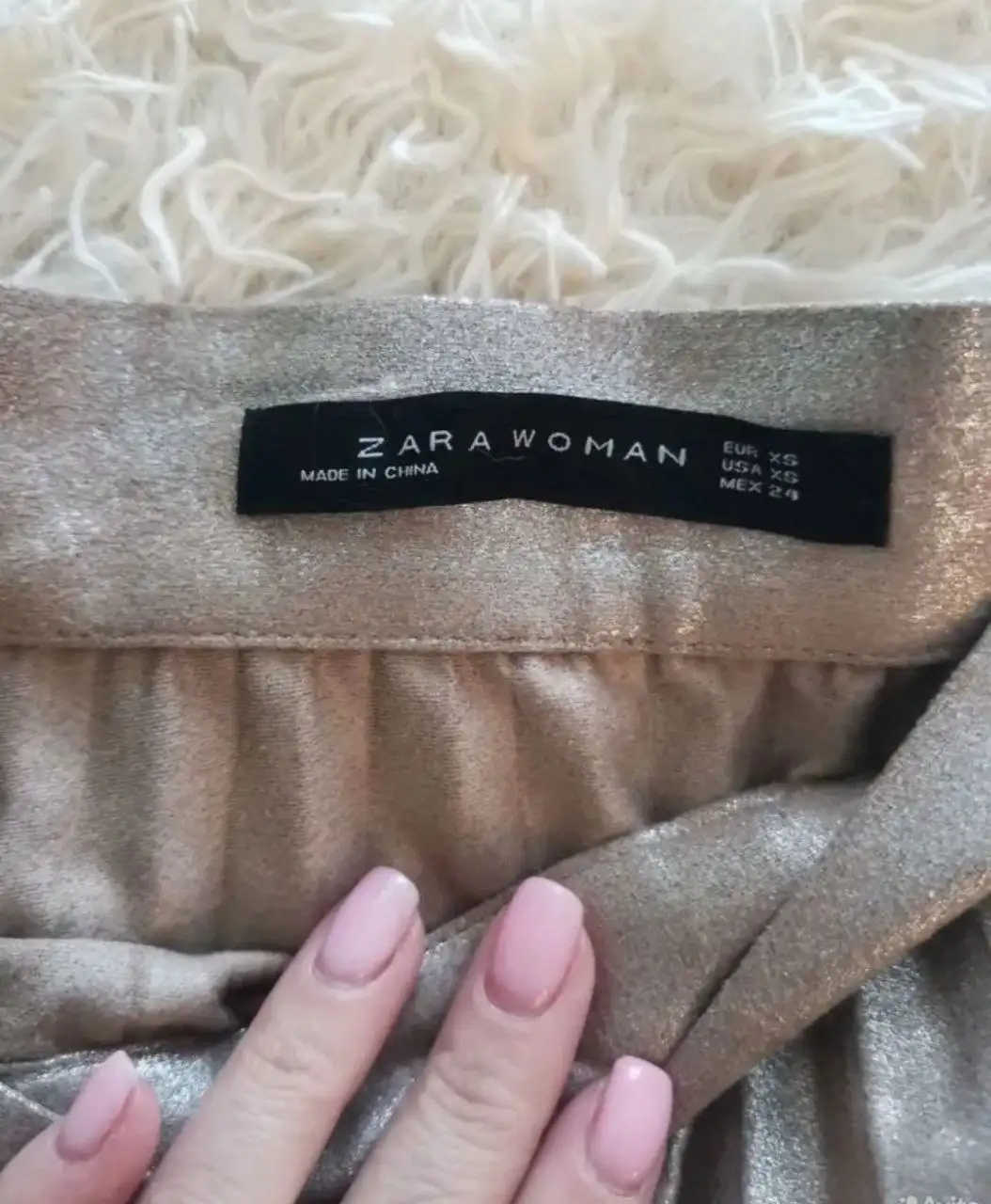 Юбка Zara плиссе плотная переливающаяся ткань - Женская одежда (Одежда) в Нахабино