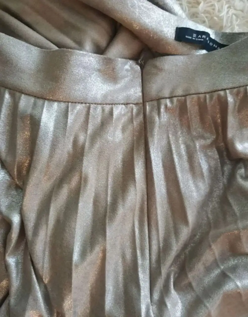 Юбка Zara плиссе плотная переливающаяся ткань - Женская одежда (Одежда) в Нахабино