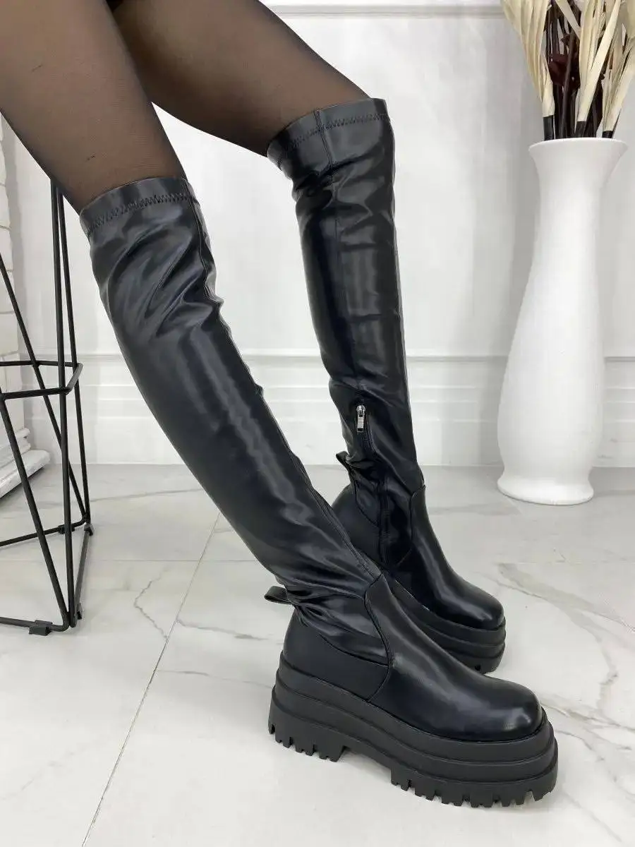 Ботфорты новые на платформе демисезон - Обувь (Одежда) в Москва