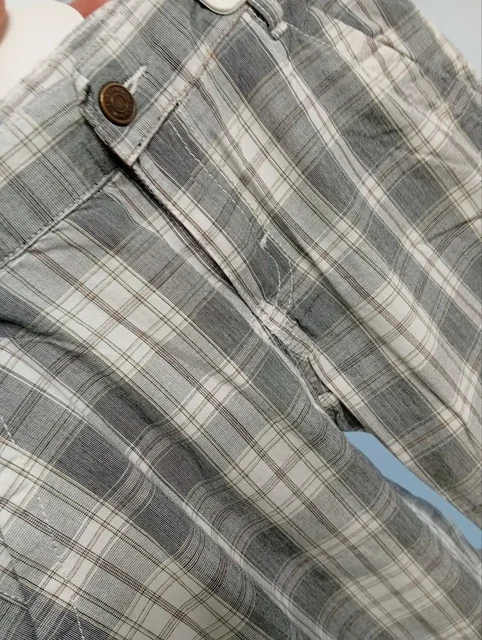 Детские штаны брюки хлопок в клетку на 4-5 лет (110 размер) - Одежда в Москва