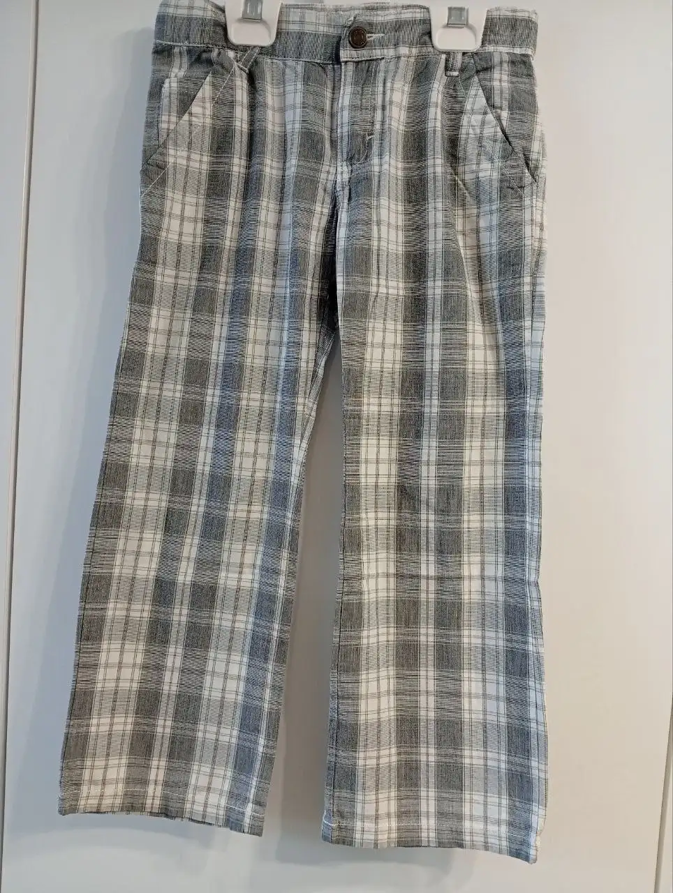 Детские штаны брюки хлопок в клетку на 4-5 лет (110 размер) - Детская одежда (Одежда) в Москва