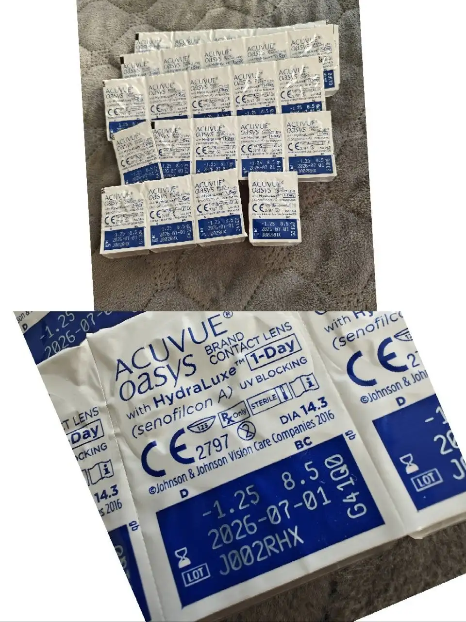 Контактные линзы однодневные -1,25 29 шт - Контактные линзы (Красота и здоровье) в Москва