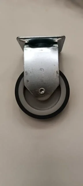 Неповоротное колесо 75 мм, серая термопластичная резина - Колеса в Москва