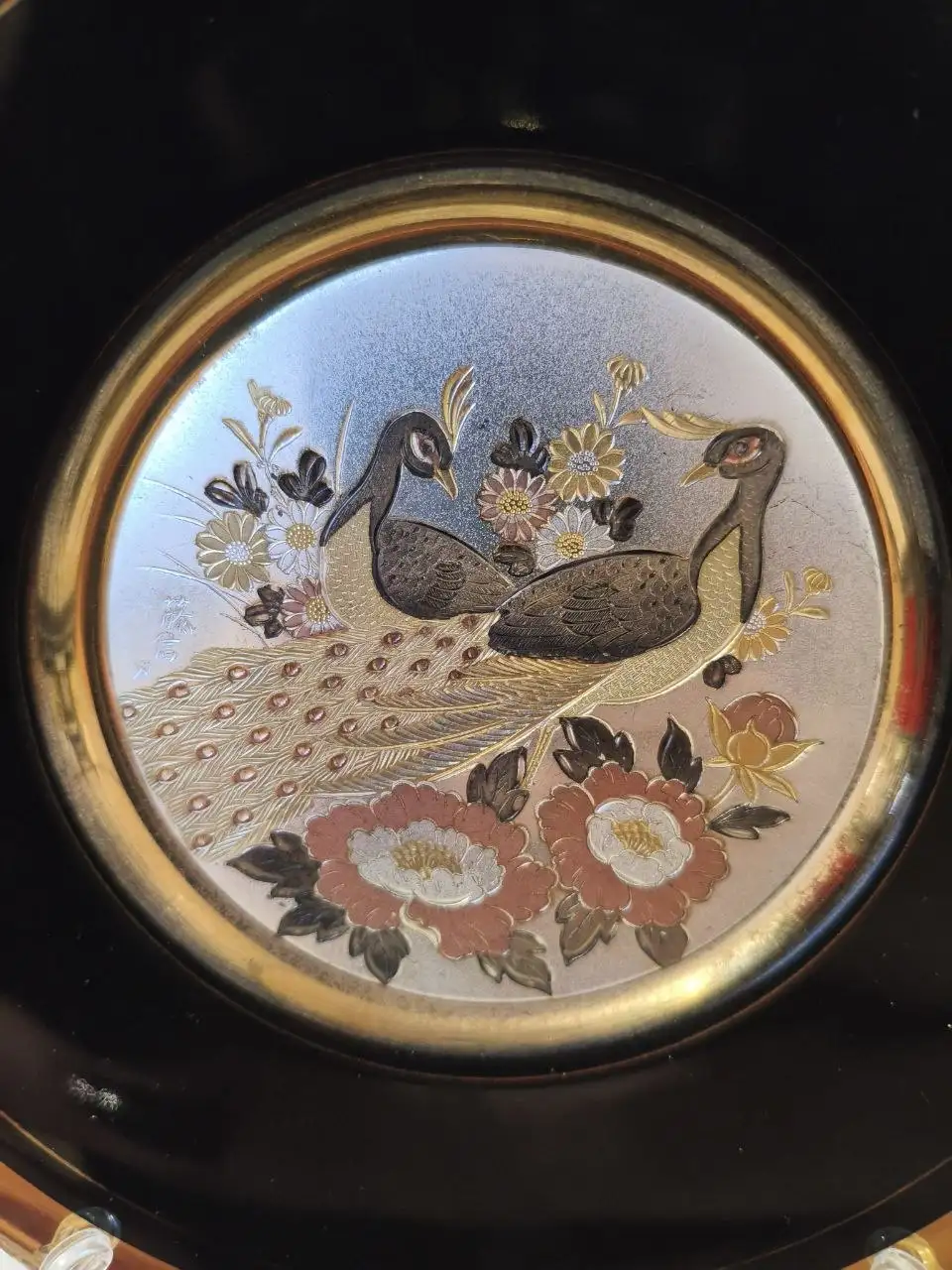 Декоративная тарелка Япония chokin с гравировкой - Сувениры и антиквариат (Барахолка) в Зеленоград