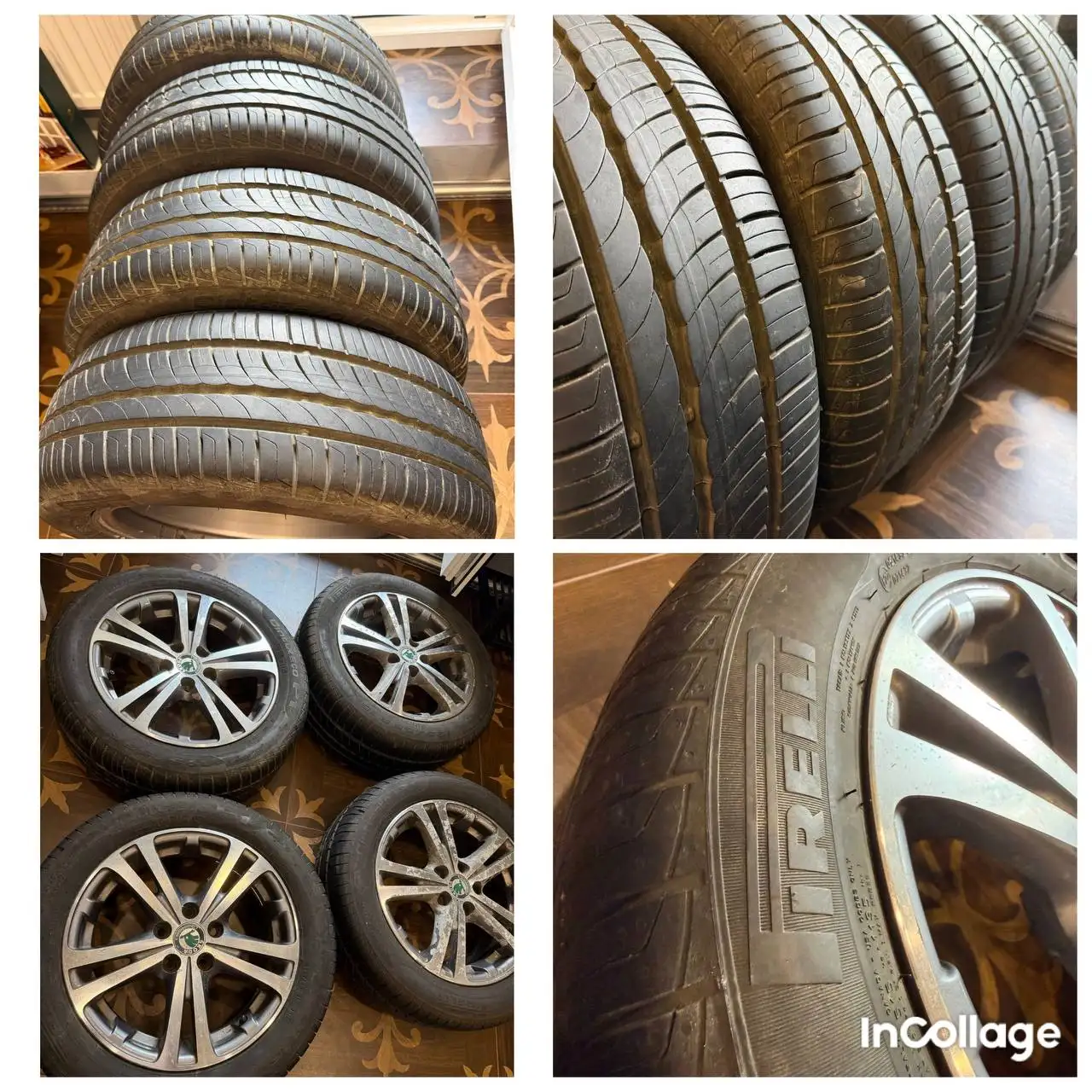 Комплект колес Skoda R15 с резиной 2024 года - Запчасти (Авто) в Москва