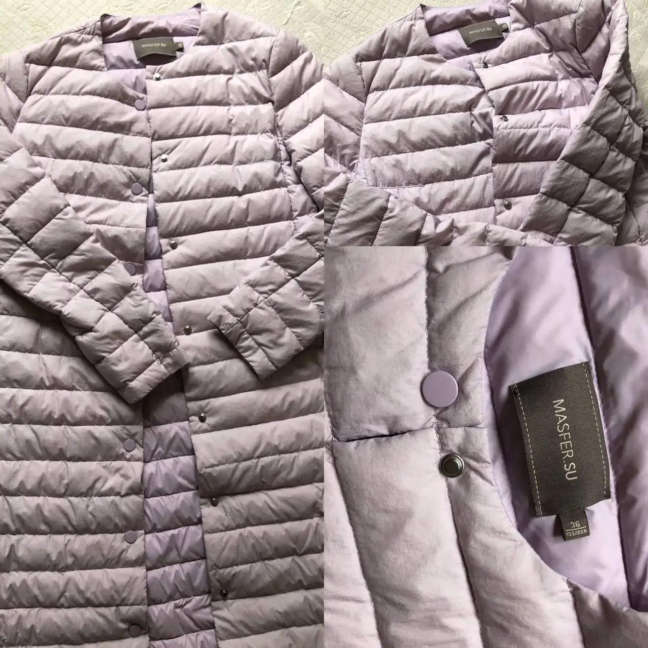 Пальто MASFER SU XS бледно-сиреневого цвета - Верхняя одежда (Одежда) в Москва