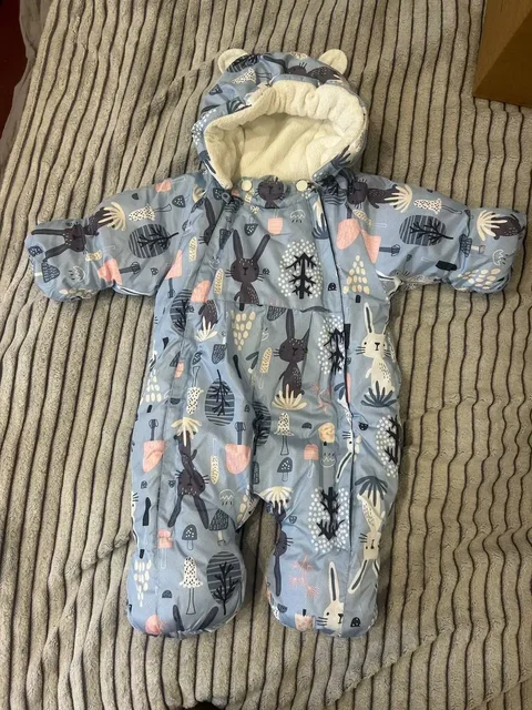 Зимний комбинезон Baby Go голубого цвета размер 62 см - Одежда для мальчиков в Москва