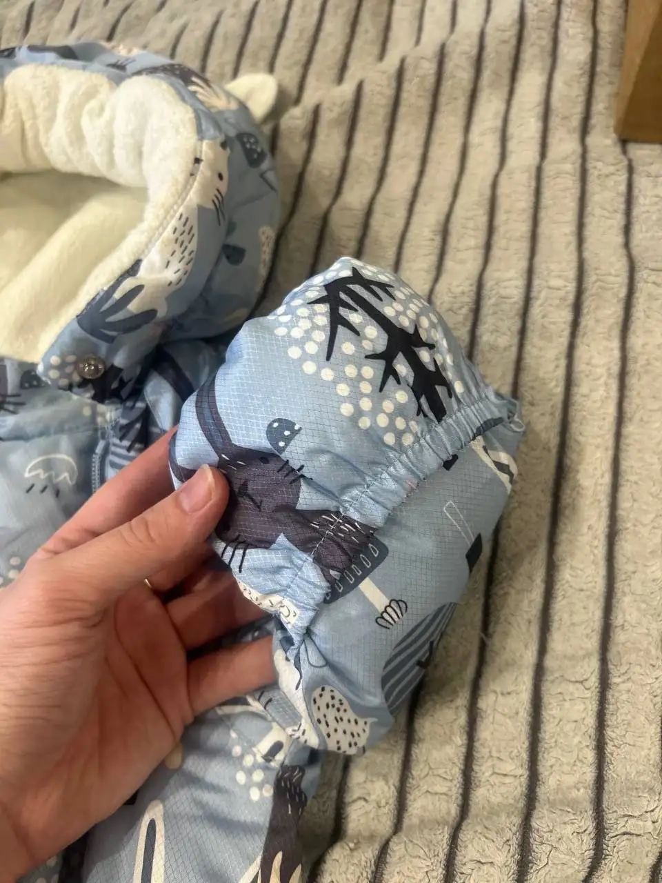 Зимний комбинезон Baby Go голубого цвета размер 62 см - Детская одежда (Товары для детей) в Москва