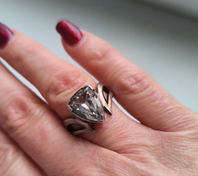 Серебряное кольцо с горным хрусталём - частное объявление в Зеленоград