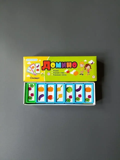 Детское домино Овощи - Настольные игры в Лобня