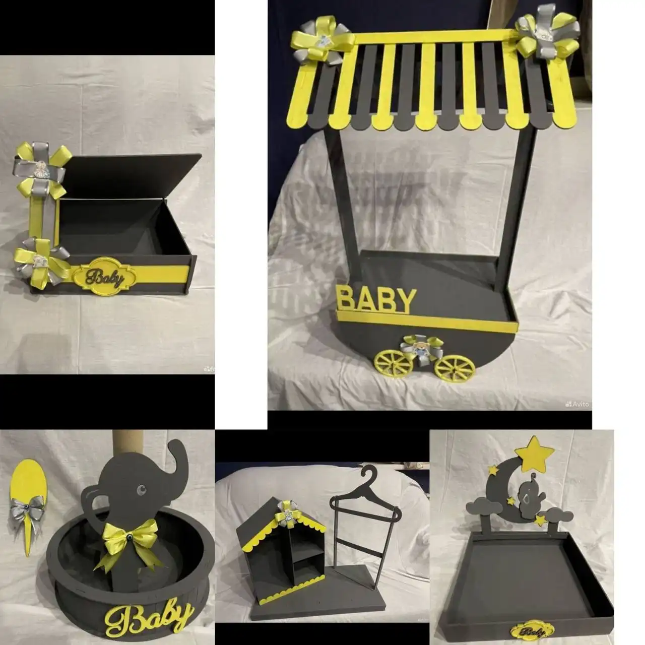 Детская корзина 5 штук