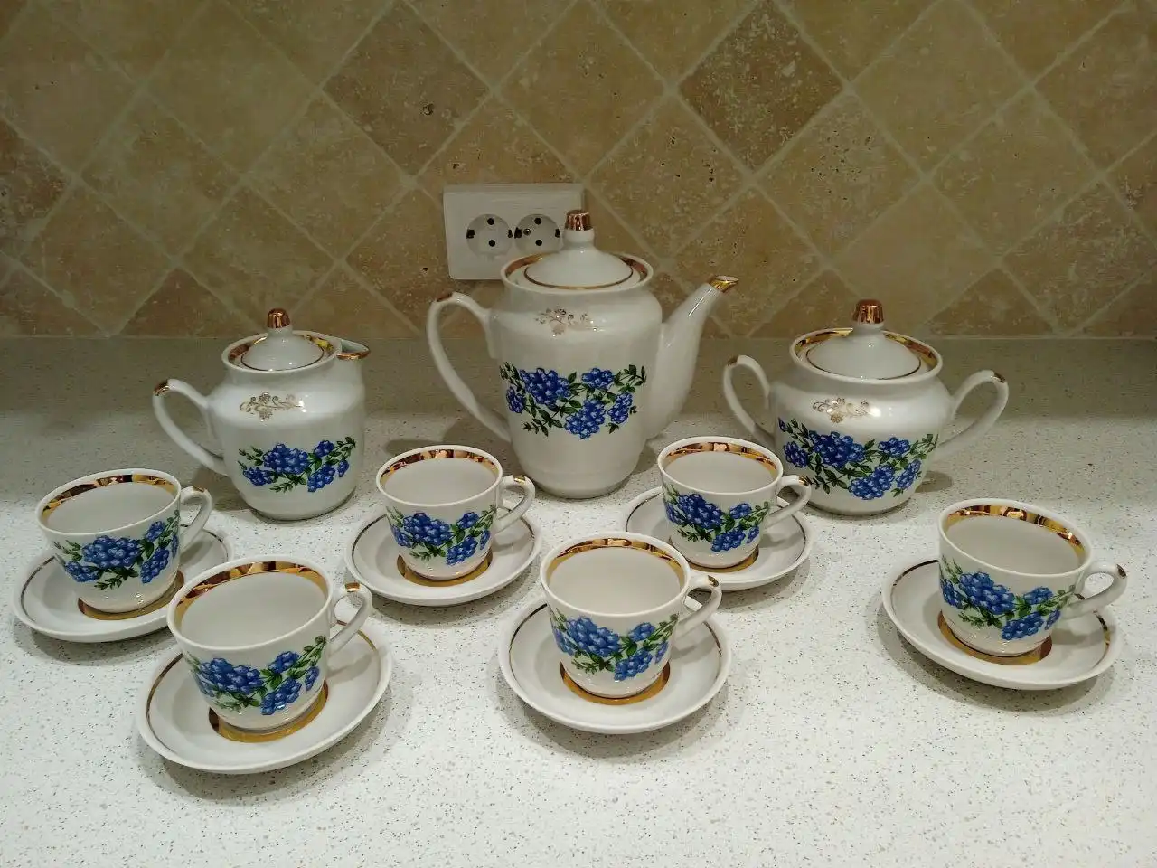 Кофейный сервиз СССР Городницкий фарфоровый завод