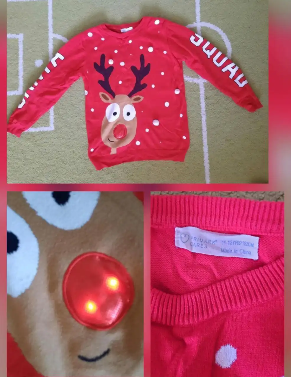 Новогодний джемпер Primark для детей 11-12 лет