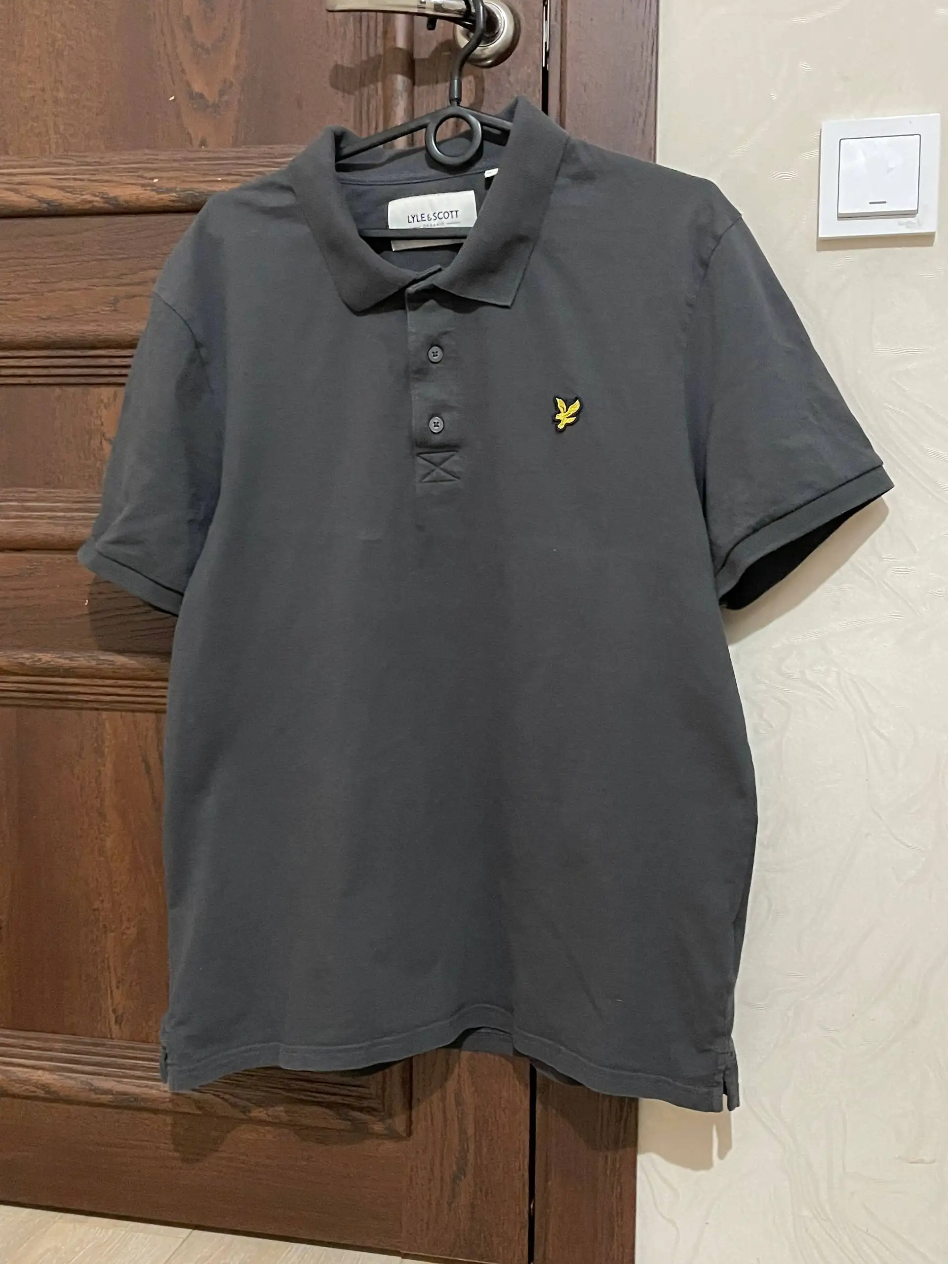 Мужское поло Lyle & Scott серого цвета размер L - Одежда в Рыбинск