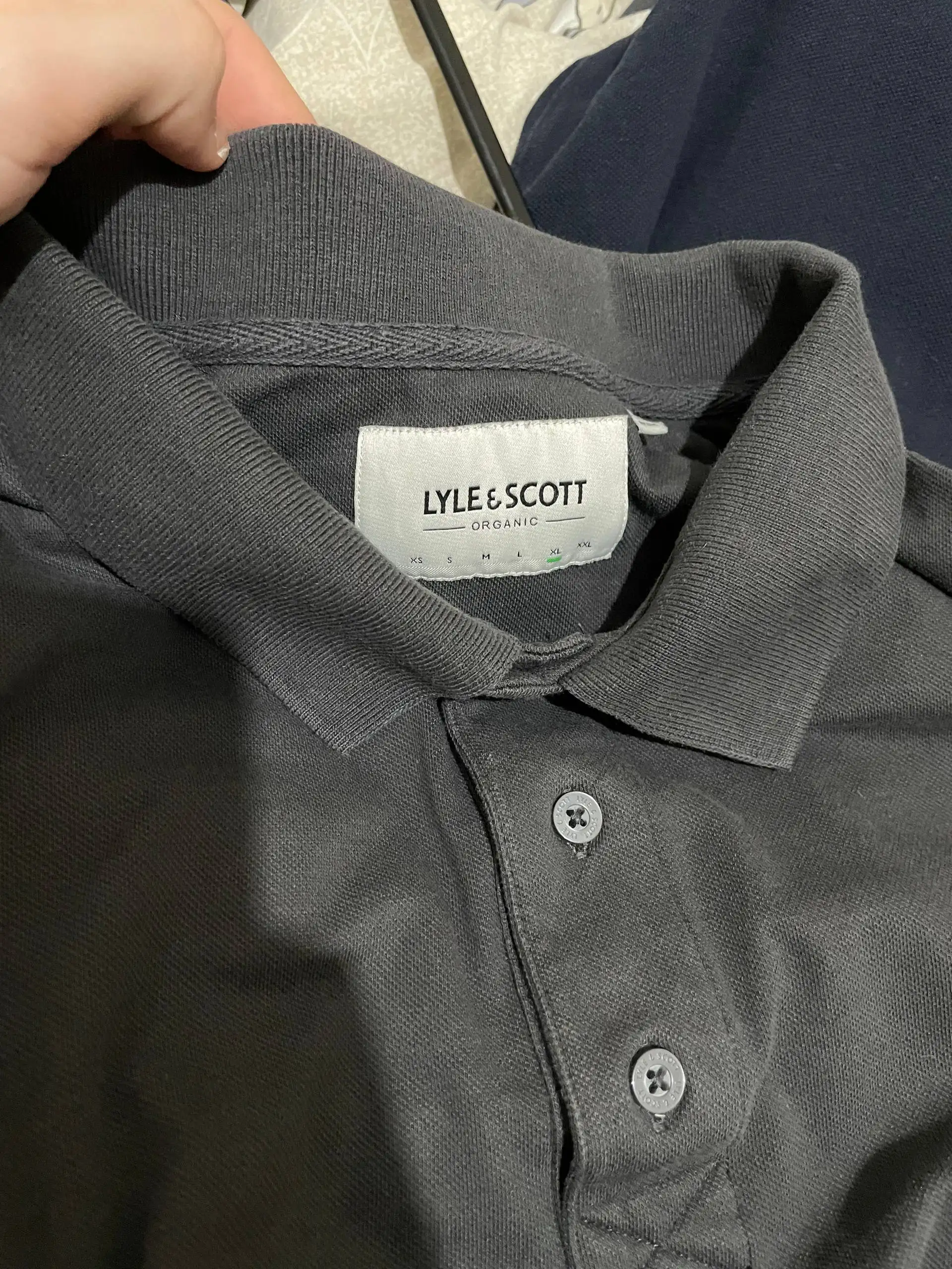 Мужское поло Lyle & Scott серого цвета размер L - Одежда в Рыбинск