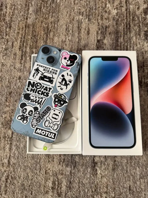 iPhone 14 128 ГБ с повреждениями экрана и крышки - ТВ-приставки в Рыбинск
