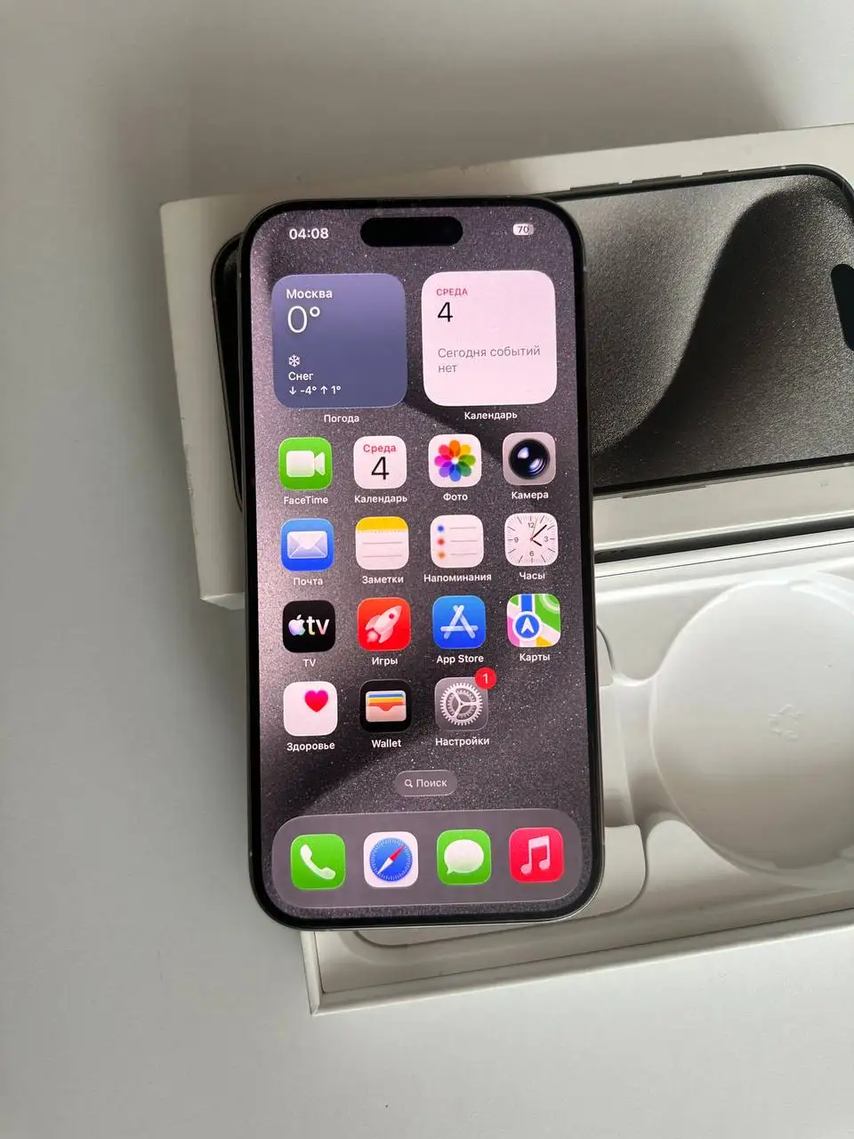 iPhone 15 Pro 128ГБ в отличном состоянии - Смартфоны и телефоны (Электроника) в Рыбинск