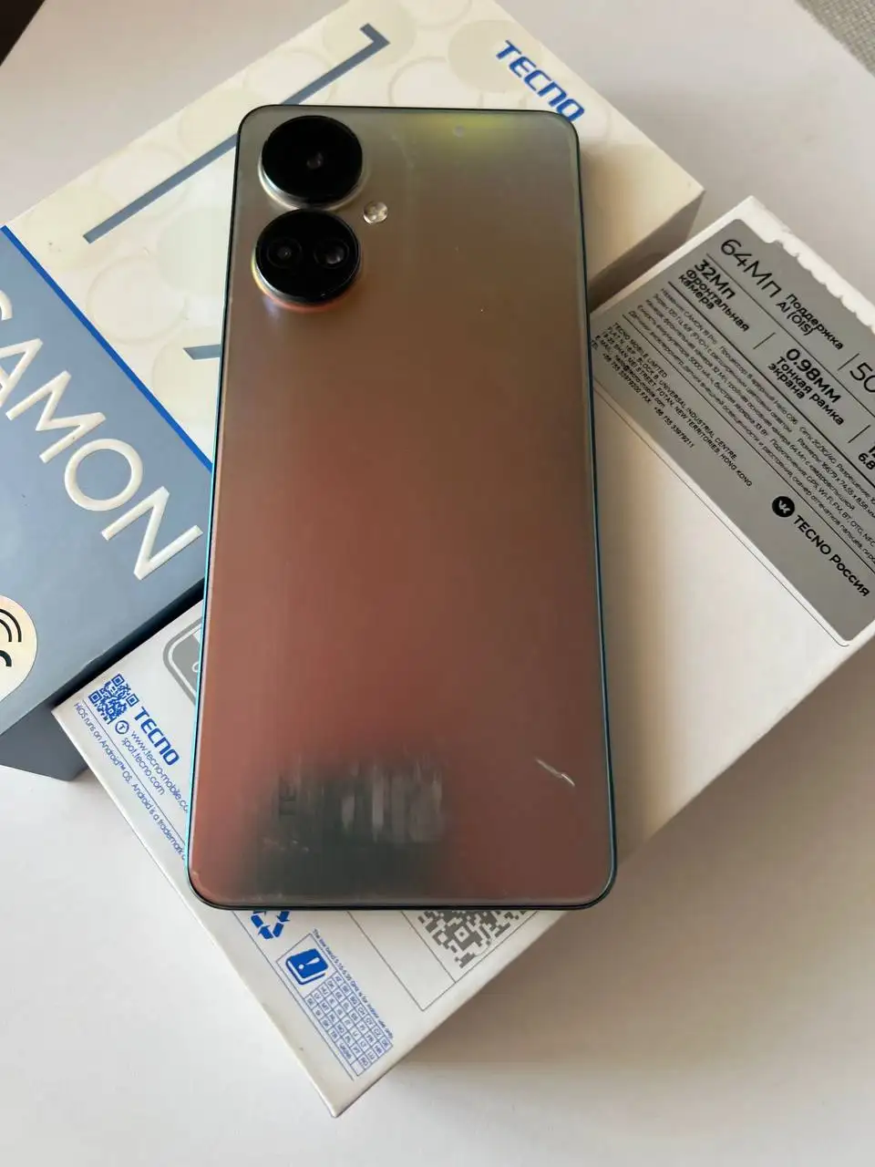 Tecno Camon 19 Pro 8/128GB с NFC и быстрой зарядкой - Смартфоны (Электроника) в Рыбинск