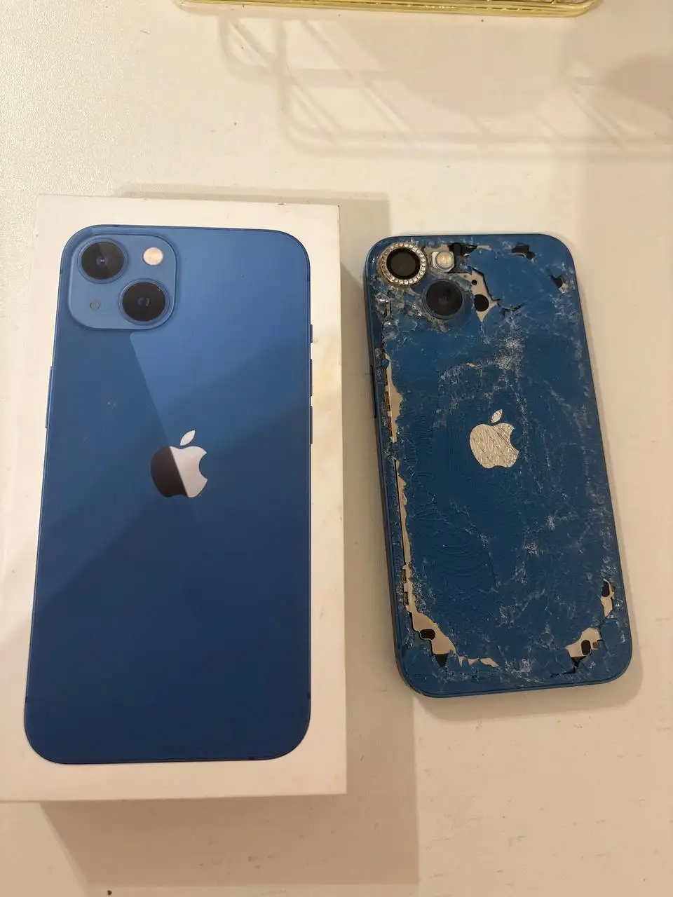 Айфон 13 128 ГБ с повреждениями - Смартфоны (Электроника) в Рыбинск