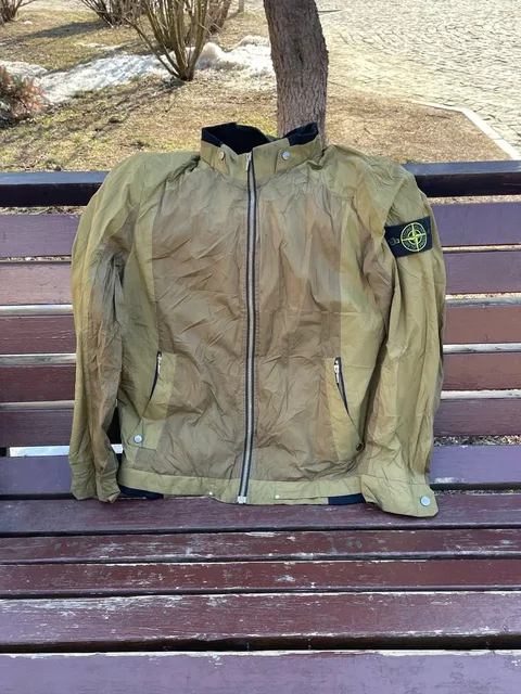 STONE ISLAND GREEN WINDBREAKER - Худи в Рыбинск