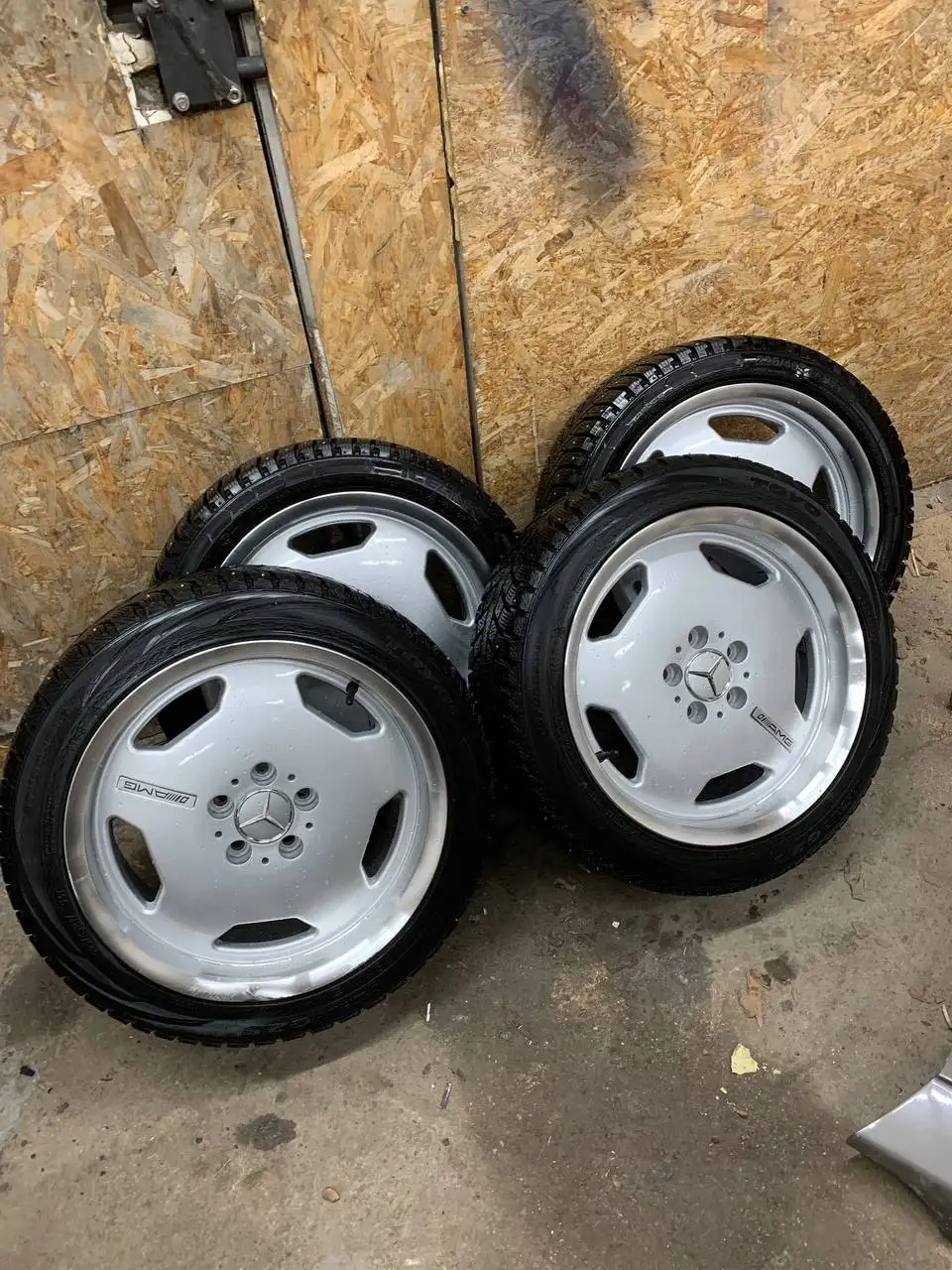 Литые диски MERCEDES MONOBLOCK R17 с резиной - Запчасти (Авто) в Тюмень