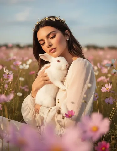 Пасхальное фото с кроликом - Фотоуслуги в Магнитогорск