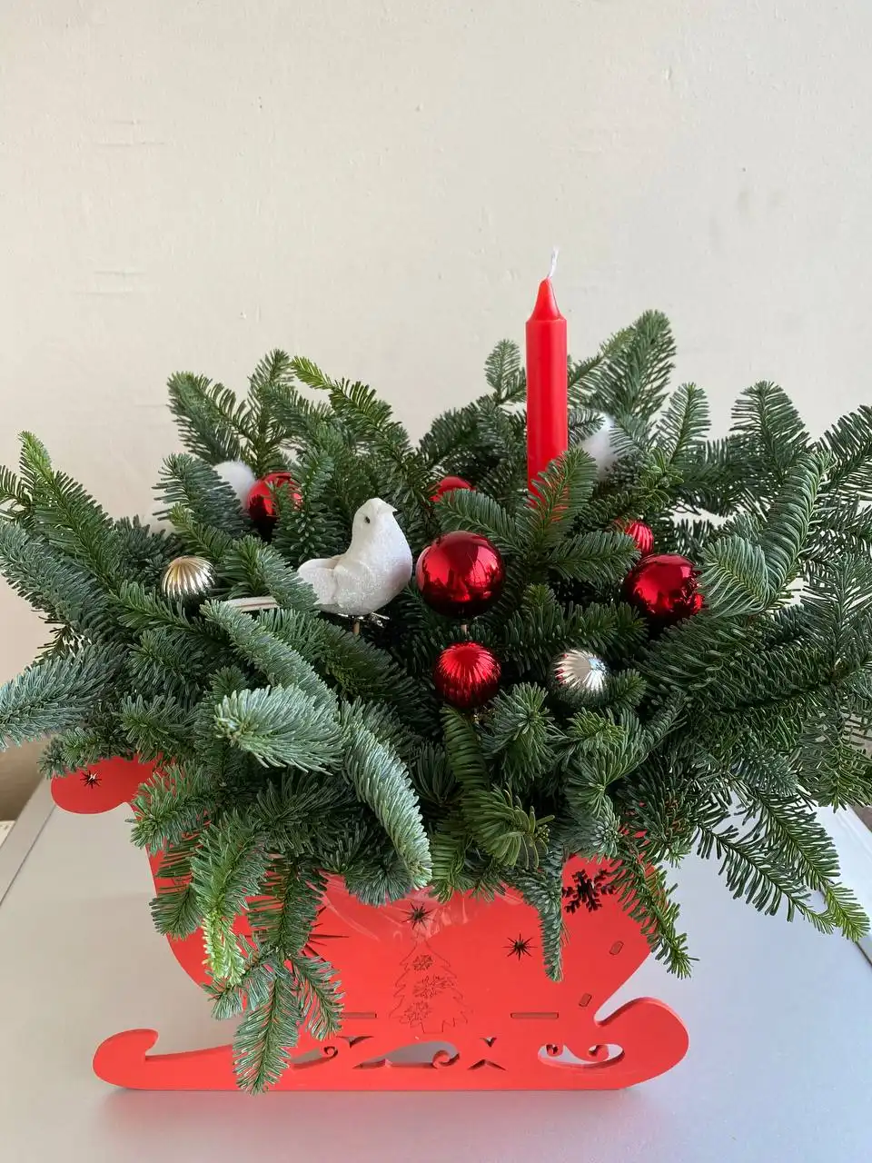 Новогодние композиции из натуральной хвои