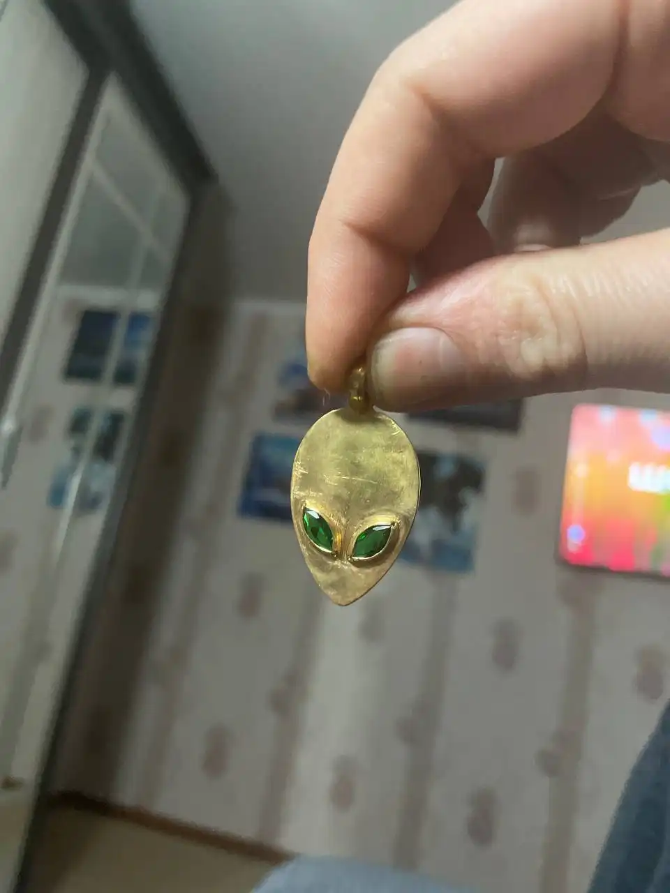 Серебряная подвеска в виде НЛО с позолотой - Украшения (Барахолка) в Балашиха