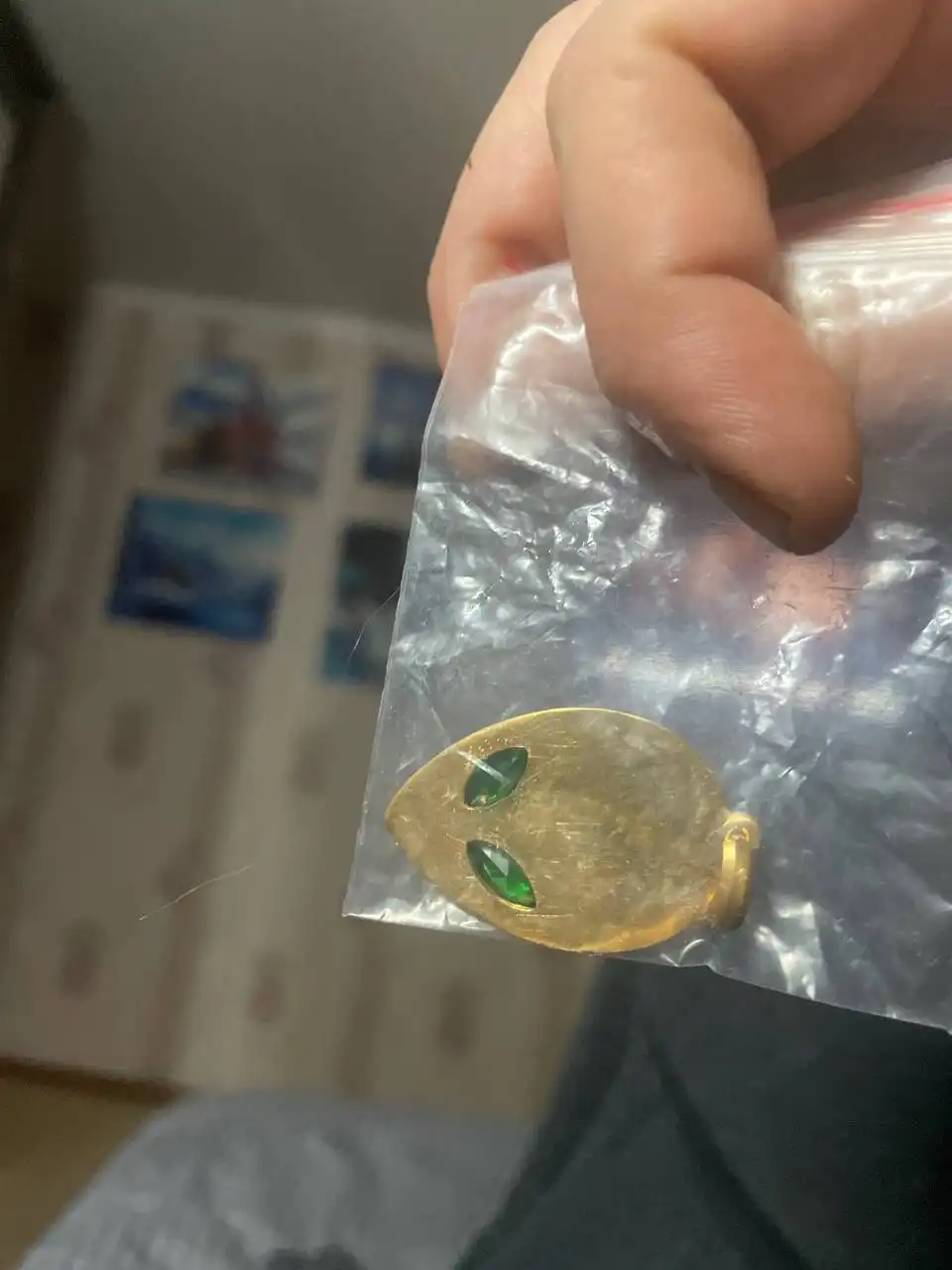 Серебряная подвеска в виде НЛО с позолотой - Украшения (Барахолка) в Балашиха