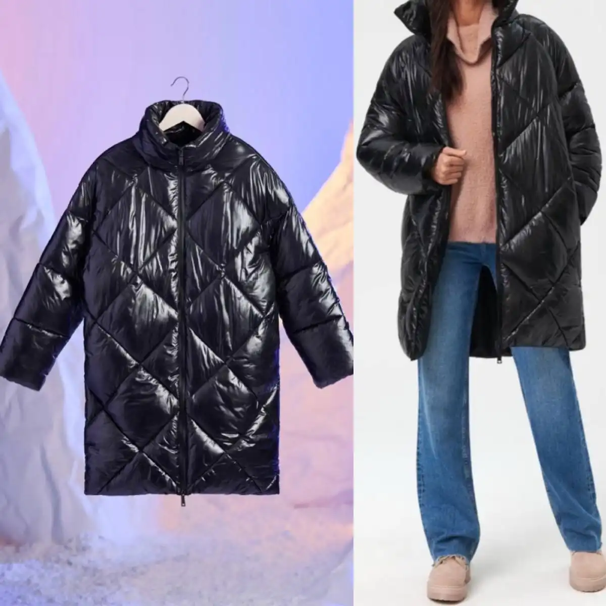 Зимний пуховик oversize р44-50 - Верхняя одежда (Одежда) в Балашиха