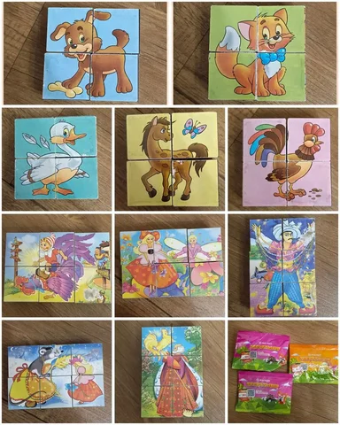 Продам кубики пазлы и лего зверятыши - Хобби и отдых в Балашиха