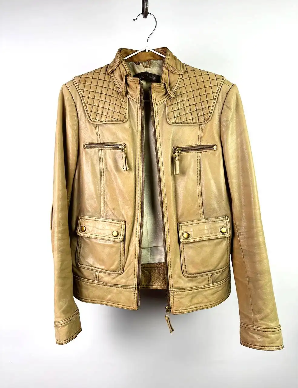 Кожаная куртка Zara Archive б/у - Верхняя одежда (Одежда) в Балашиха