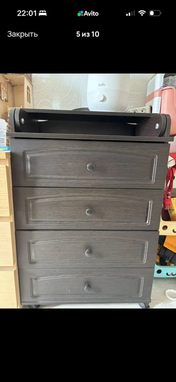 Детская кроватка с пеленальным комодом - Детская мебель (Товары для детей) в Балашиха