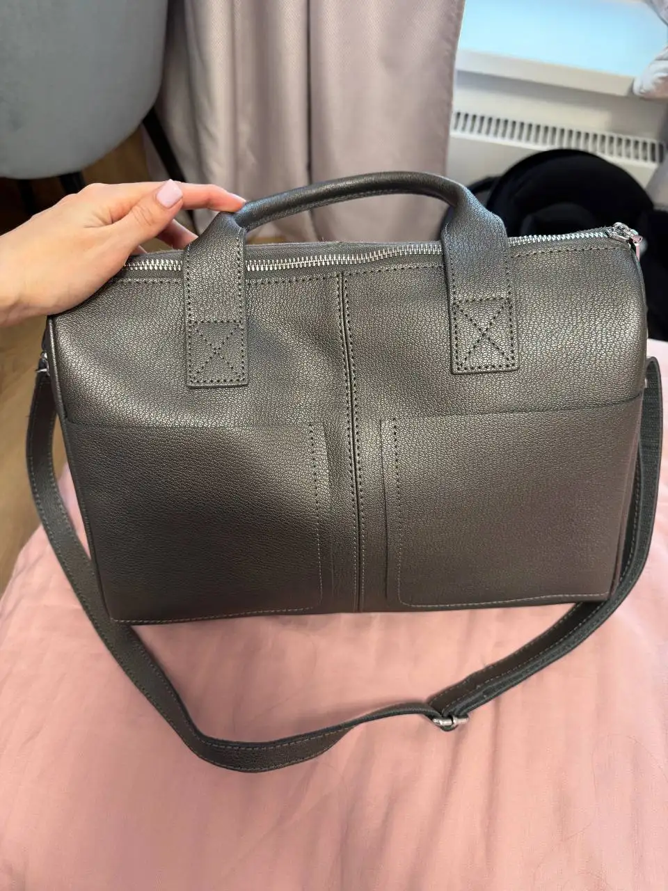 Женская сумка NOSI из натуральной кожи и замши - Сумки (Одежда) в Балашиха