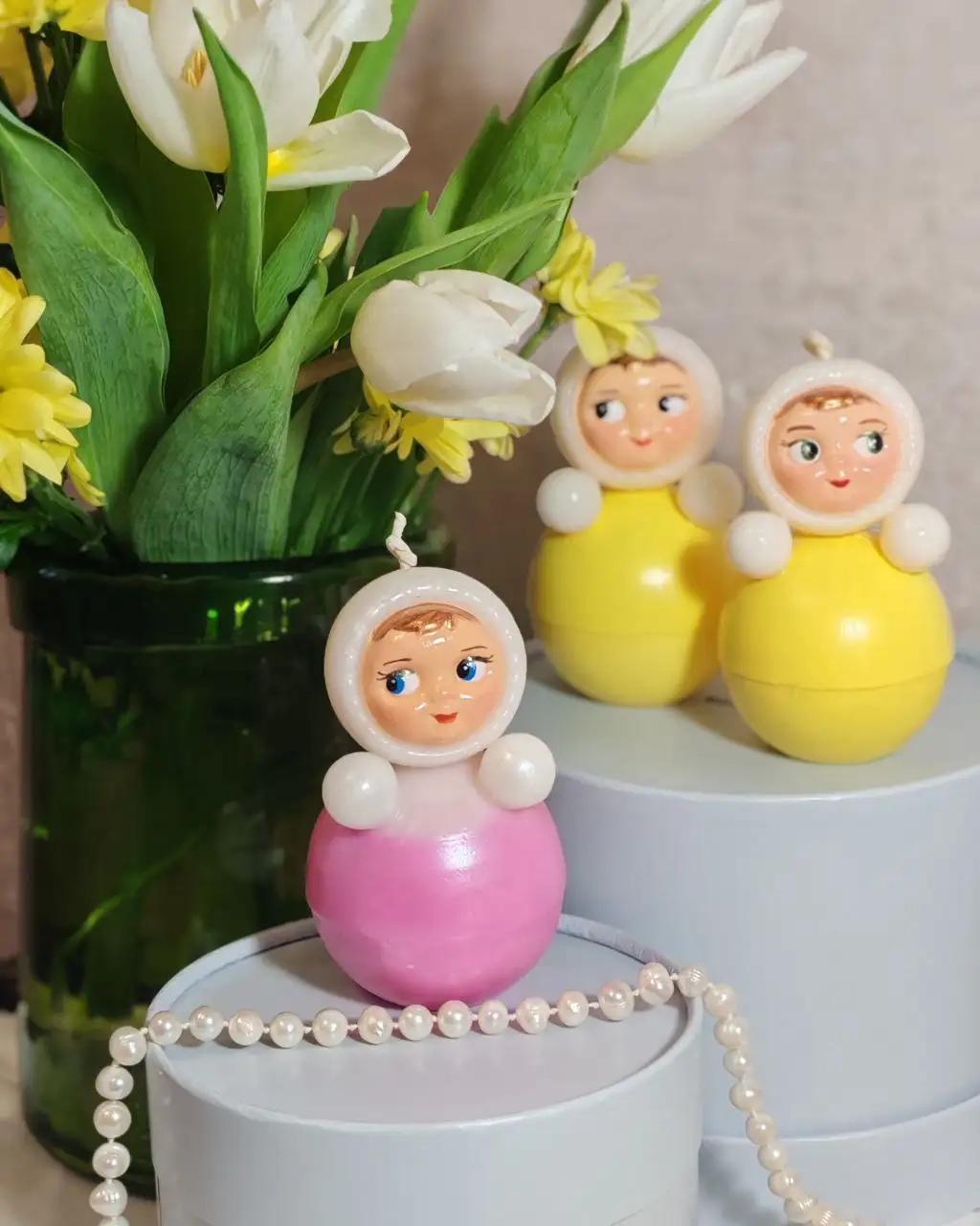 Подарки к 8 марта: свечи ручной работы, ароматизированные пионы и неваляшки - Рукоделие (Хобби и отдых) в Балашиха