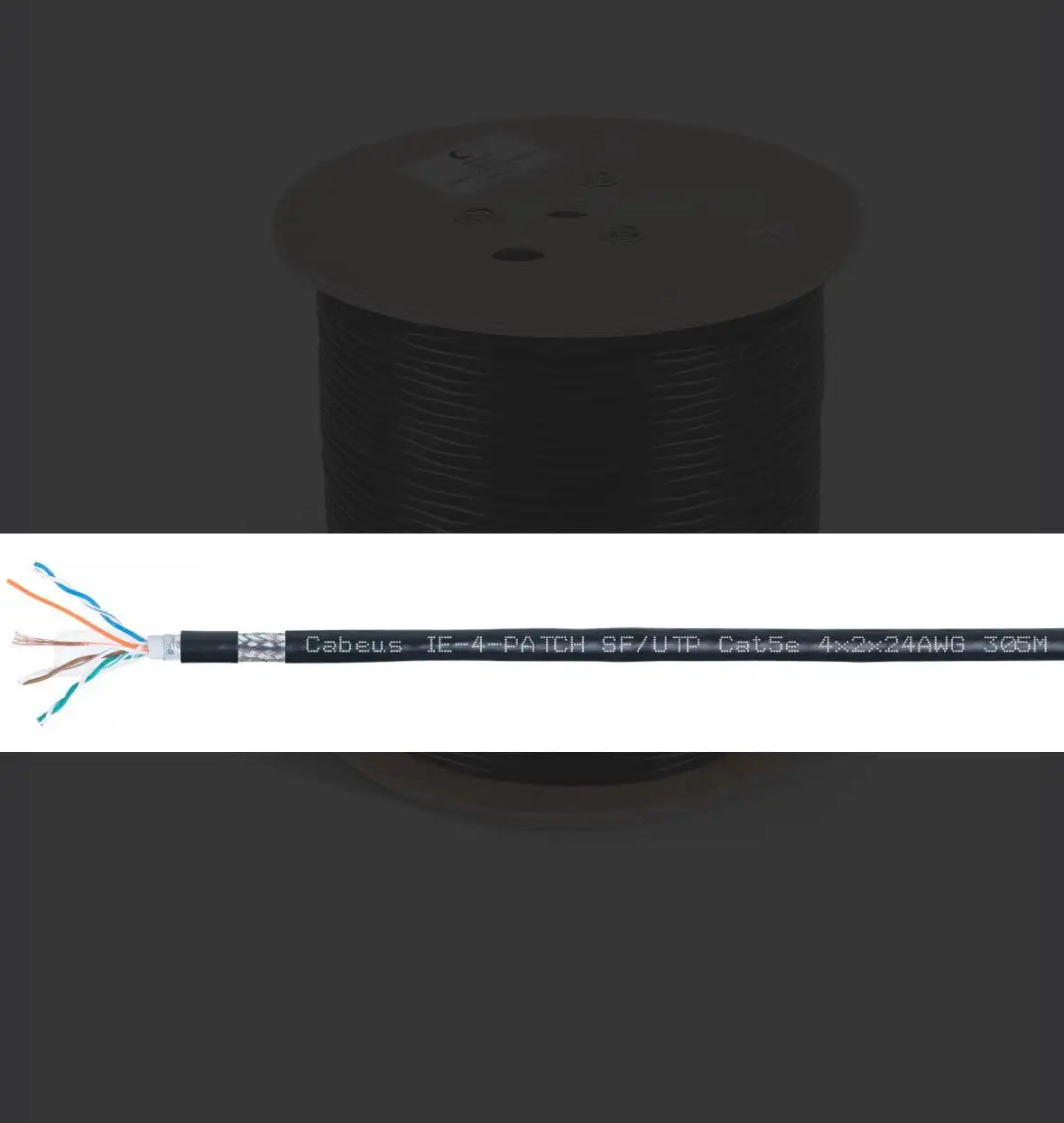 Продам бабину витой пары 305м CAT5E - Сетевые кабели и оборудование (Электроника) в Москва