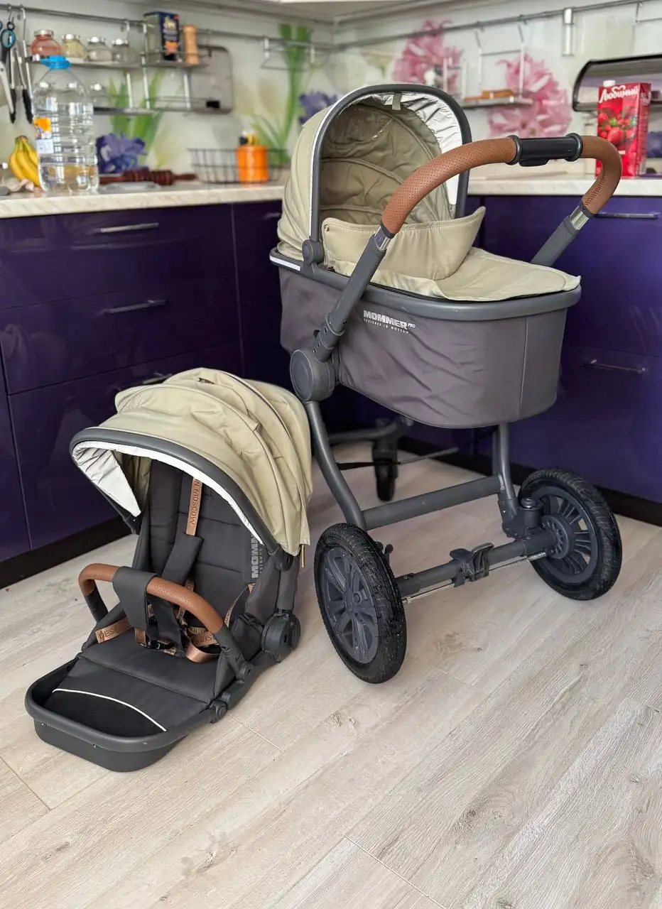 Коляска 2в1 Happy Baby Mommer Pro Oliva б/у - Коляски (Товары для детей) в Балашиха