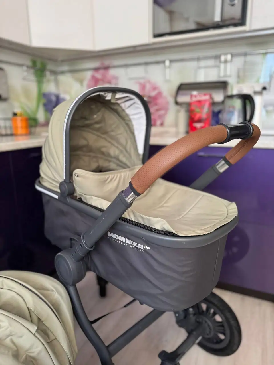 Коляска 2в1 Happy Baby Mommer Pro Oliva б/у - Коляски (Товары для детей) в Балашиха