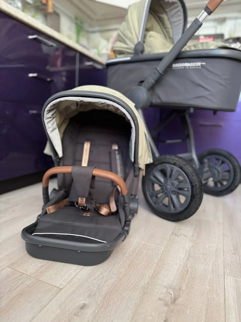 Коляска 2в1 Happy Baby Mommer Pro Oliva б/у - Коляски (Товары для детей) в Балашиха