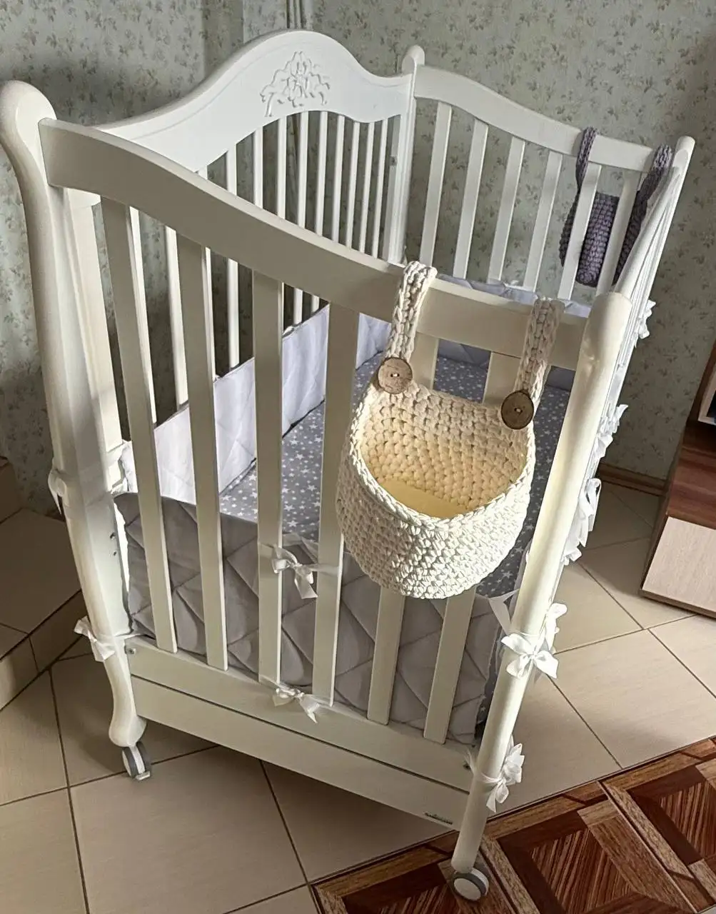 Детская кроватка Гандылян с выдвижным ящиком - Детская мебель (Товары для детей) в Балашиха