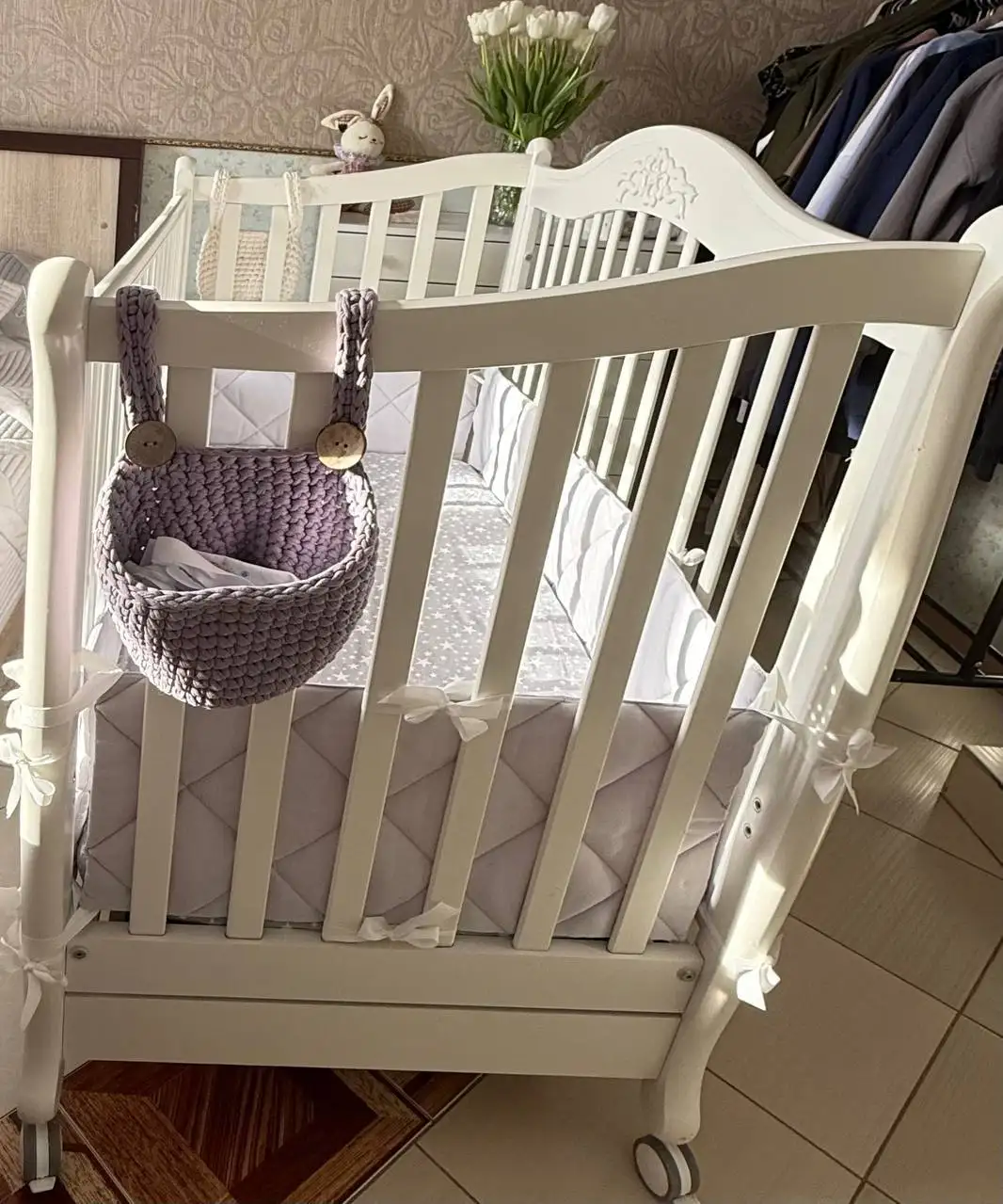 Детская кроватка Гандылян с выдвижным ящиком - Детская мебель (Товары для детей) в Балашиха