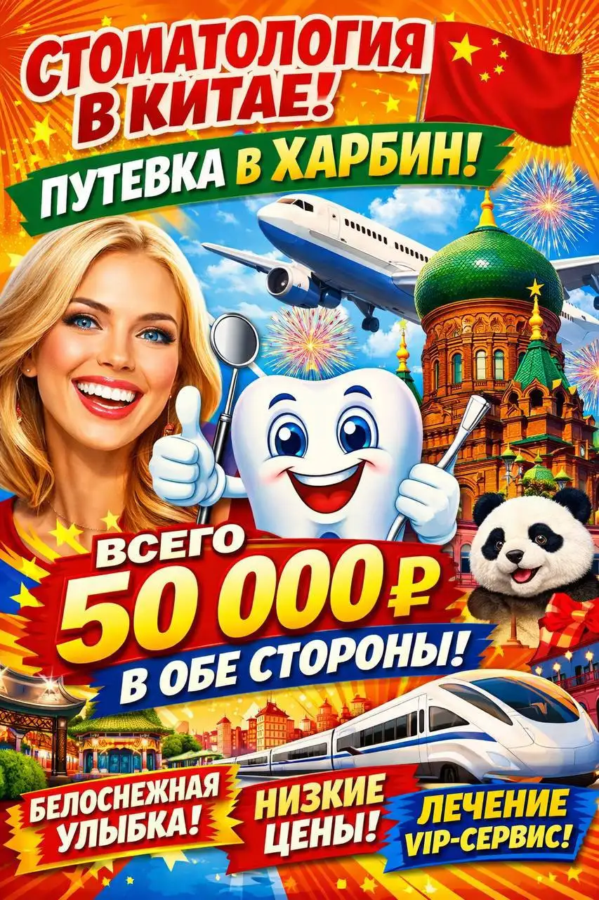 Лечение зубов в Китае с отдыхом на море - Медицинские услуги (Услуги) в Балашиха