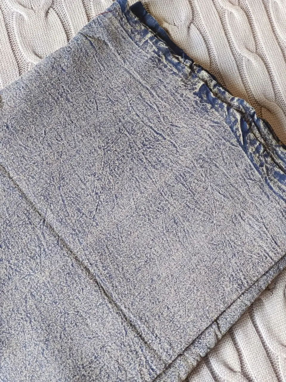 Продажа двух отрезов джинсовой ткани: варенка и фиолетовая - Товары для детей в Балашиха