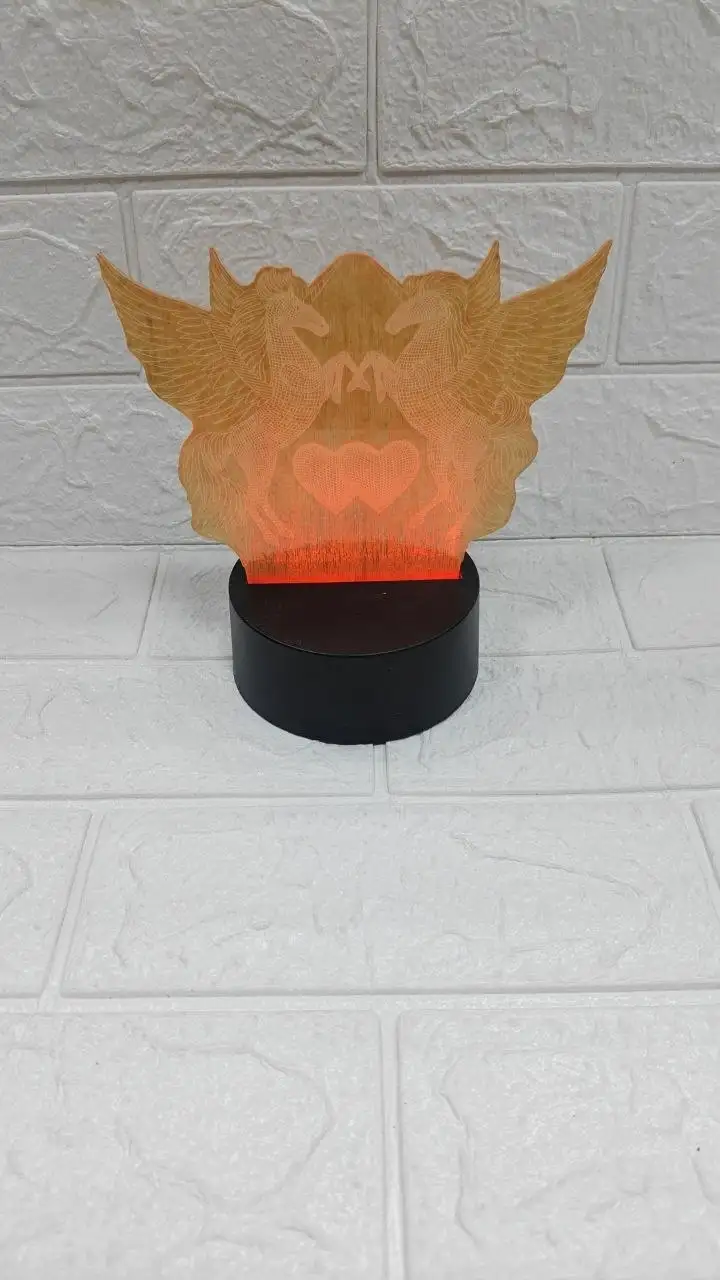 Ночник 3D Единороги настольный с ДУ пультом USB Type-C - Электроника (Барахолка) в Балашиха