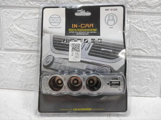 Разветвитель прикуривателя с USB новый в запайке - Автоаксессуары в Балашиха