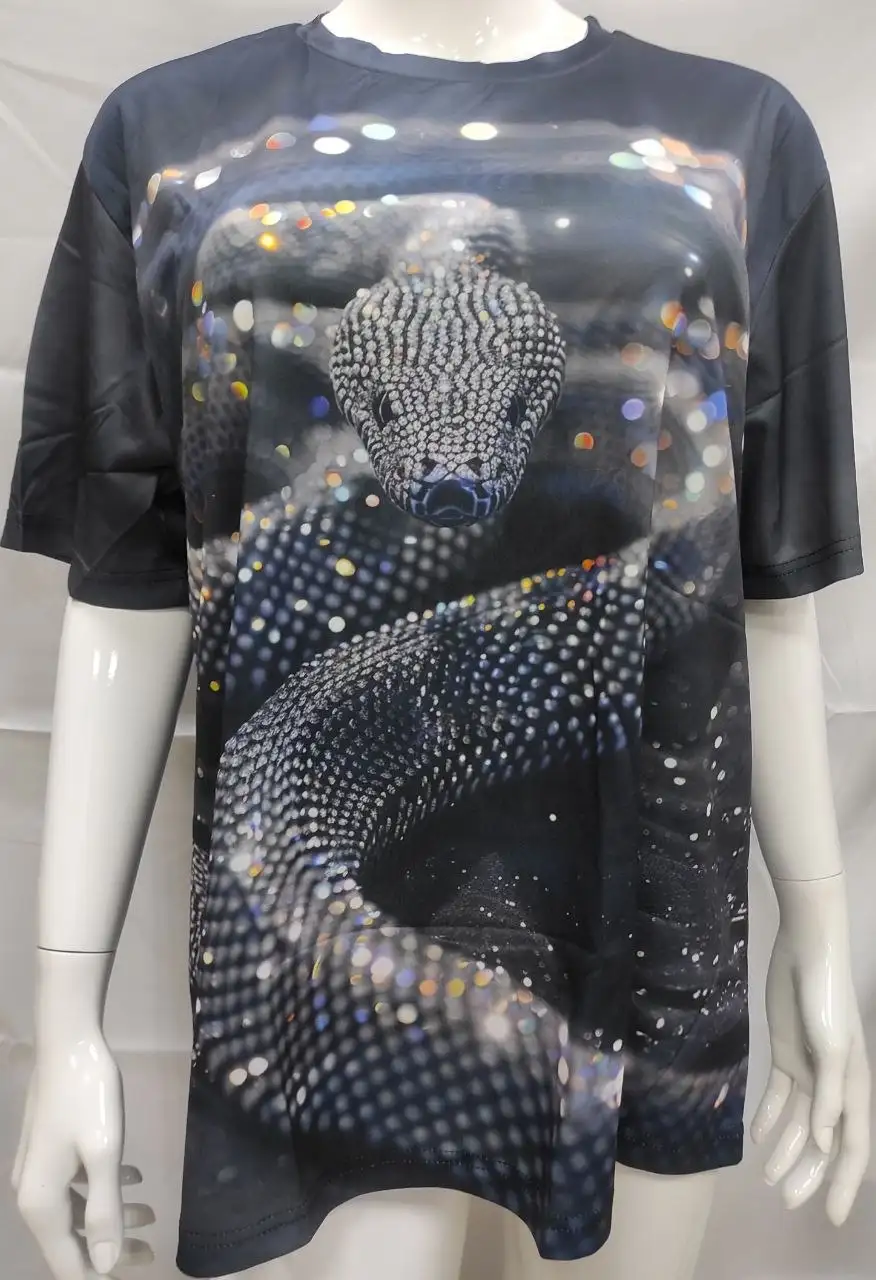 Женские футболки с 3D принтом змеи - Футболки (Одежда) в Балашиха